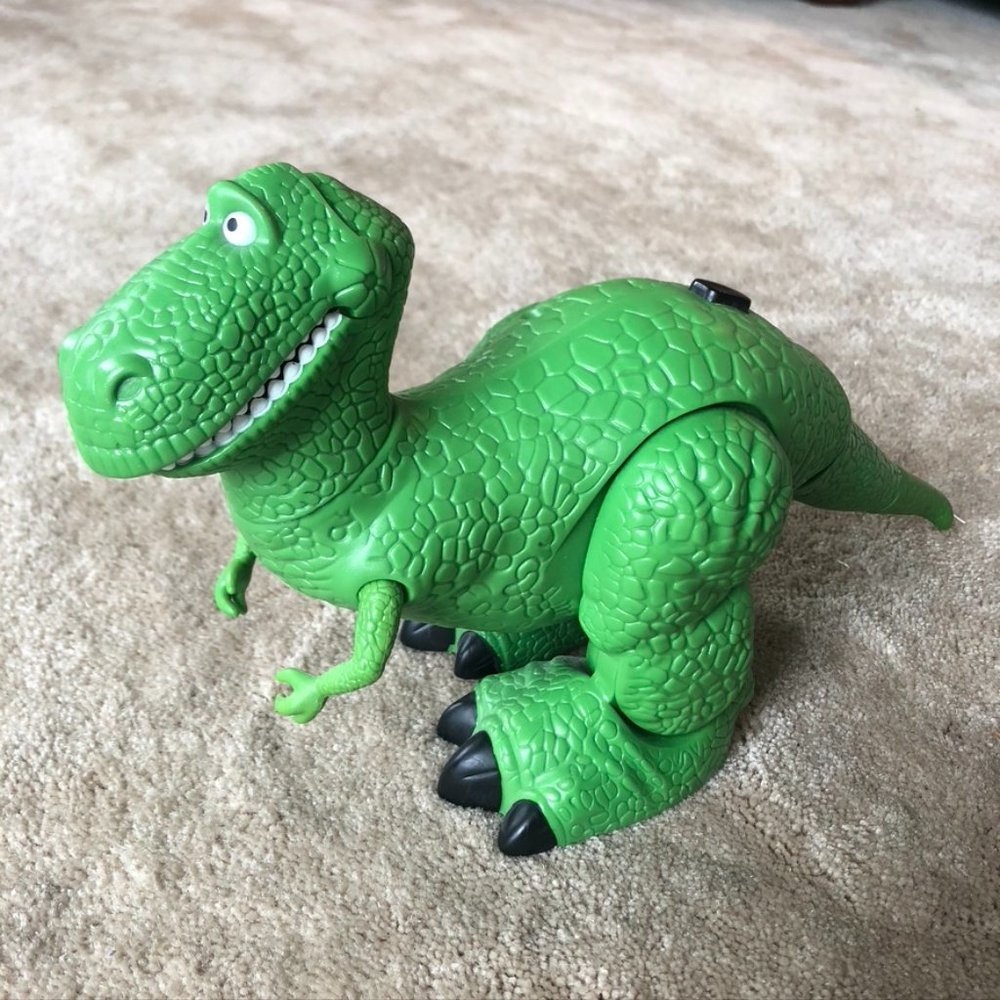 Toy Story Deluxe Talking Walking Rex Dinosaur Mattel 7" T rex Dino Disney Figure